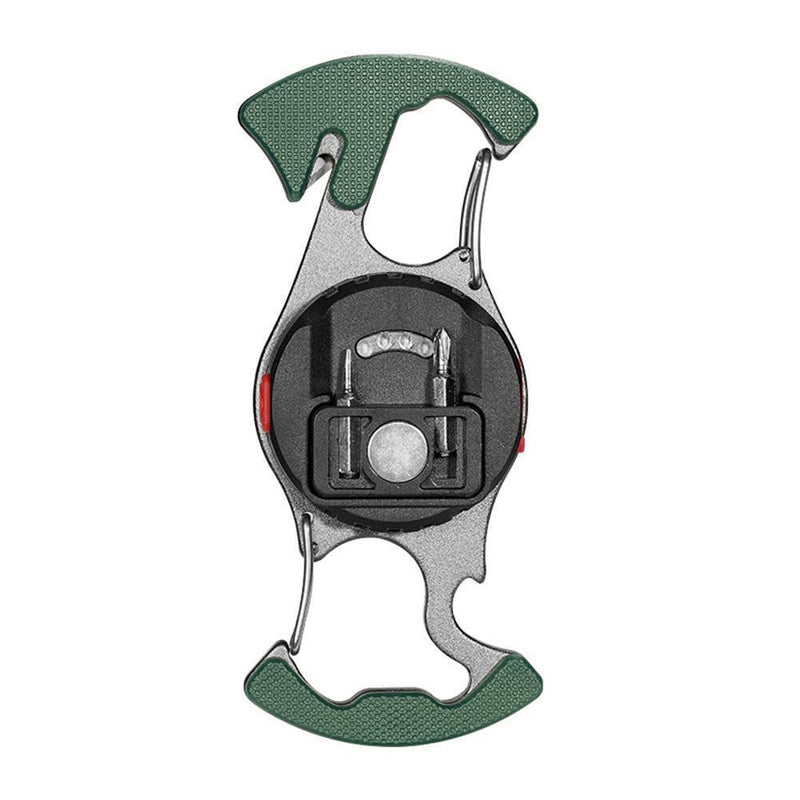 COB Work Light Keychain Flashlight Camping Bottle Can Opener LED (Green)