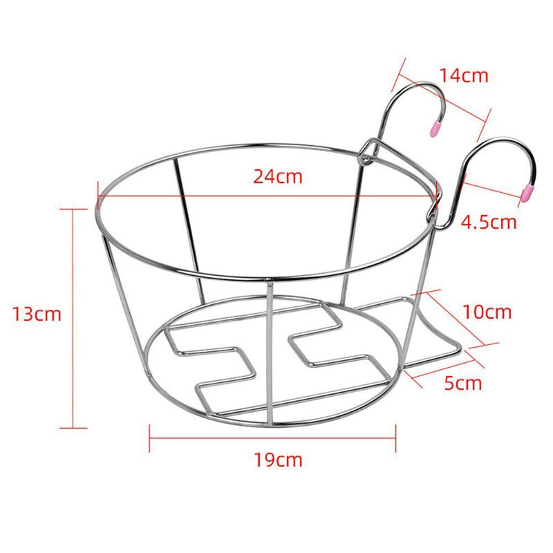 Window Sill Guardrail Balcony Planter Pot Stand Hanging Flower Pot Rack
