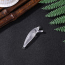 5.5cm 3.5g Plastic Transparent Blank Fishing Lure Hard Bait without Hook Wobbler