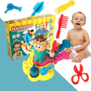 Kids Role Play Educational Toys DIY Hairdresser Barber with Safe Nontoxic Clay