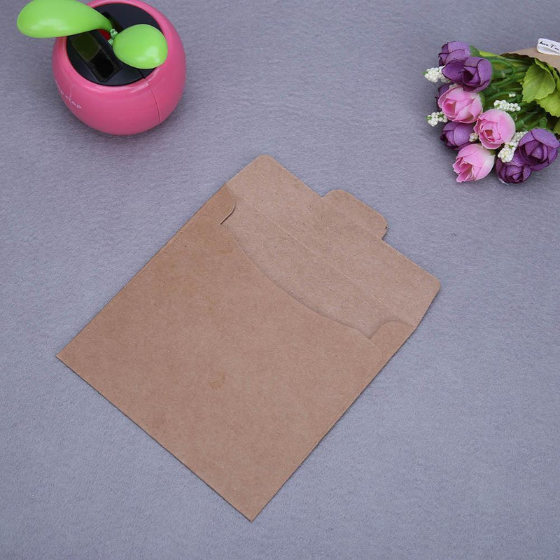 50pcs Kraft Paper CD DVD Envelope Sleeve Packing Bag 12.5x12.5cm
