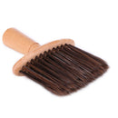Wood Handle Neck Face Duster Hairbrush Salon Cutting Hairdressing Styling Tool