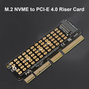 SSD M.2 NVME to PCI-E 4.0 X4 Riser Card PCI-Express X4/X8/X16 M Key Adapter