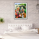 5D Diamond Painting Dog Full Round Drill DIY Wall Crafts Animal Mosaic Pictur