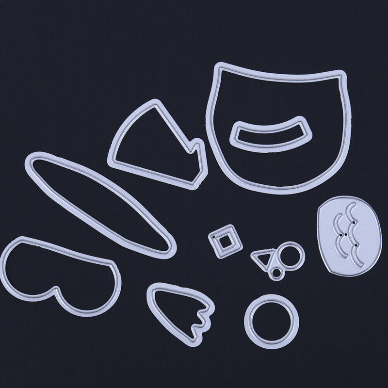 snowvirtuos animal cap DIY metal stencil scrapbook craft embroidery cutting