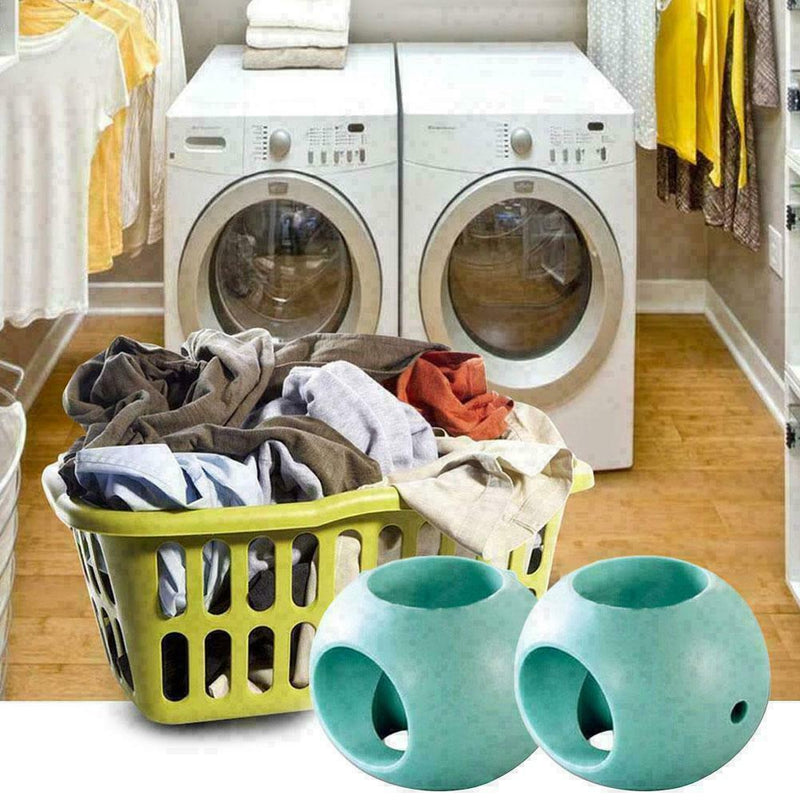 Laundry Ball Green Hard Rubber Anti Limescale Magnetic Machine E6Q3 HNICE I5B2