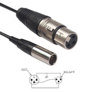 1m Mini XLR 3Pin Male to XLR 3Pin Female Camera Microphone Audio Cable  Newly