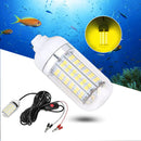 12V LED Fishing Trapping Lamp Underwater Fish Finder Attract Light (Yellow)