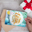 4pcs DIY 5D Diamond Painting Gift Easter Greeting Fixed Cards Party Mosaic Kit