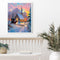 Snow Scene Drawing Frameless DIY Oil Paint by Numbers Canvas Home Decor Kit
