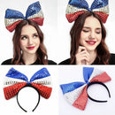 Fashion Crown Red White Blue Sequins Union Flag Queen's Jubilee Headband UK
