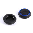 4pcs Silicone Joystick Analog Thumbstick Grip Cover for PS4 (Black+Blue)