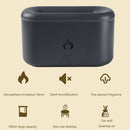Essential Oil Diffuser Flame Humidifier Home Office Aromatherapy (Black)