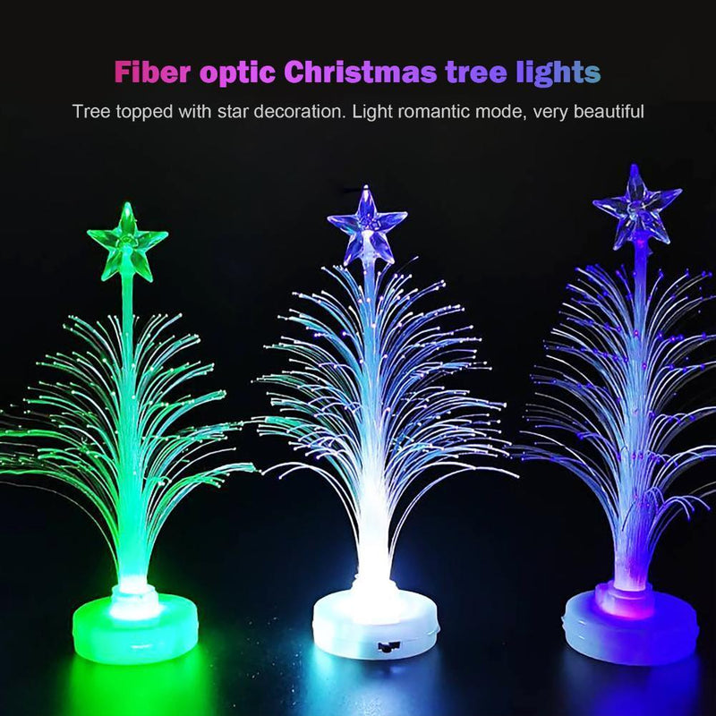 Glowing Christmas Tree Home USB Power Muti-Colour Fiber Xmas Tree Light
