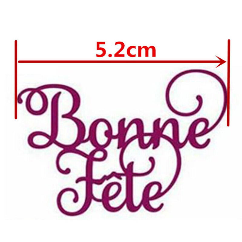 French Alphabet Metal Cutting Dies for DIY Scrapbooking Album Paper Cards Crafts
