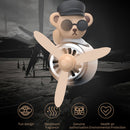 Silicone Car Air Freshener - Cartoon Bear Pilot Modeling Aromatherapy (B)
