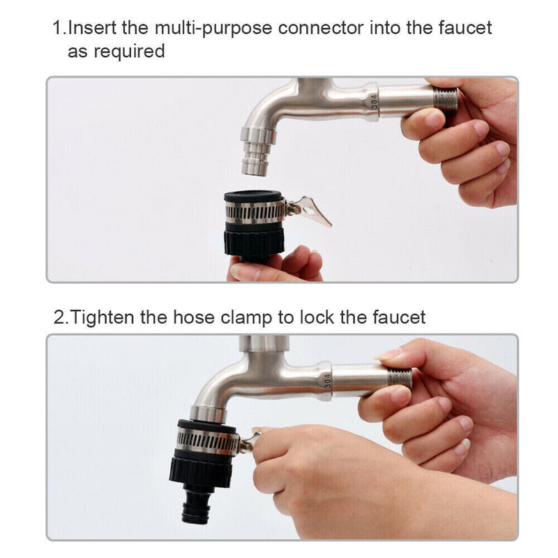 Water Faucet Water Tap Adapter Garden Connector Hose Adapter Pipe Fitting