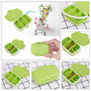 3 Grids Portable Pill Box Medicine Jewelry Storage Case Container(Green)