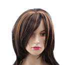Wig No Lace Front Long Straight  Wig High Temperature Silk Women Wig Dark Brown