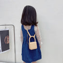 Kids Female Retro PU Leather Crossbody Bag Women Trending Mini Flap Handbag