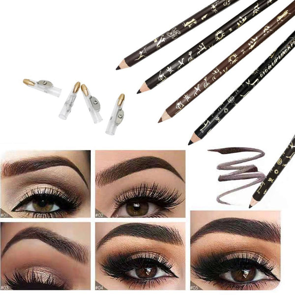Eye Makeup Eyebrow Enhancers Eyebrow Pencil With Sharpener Brow Liner Pen