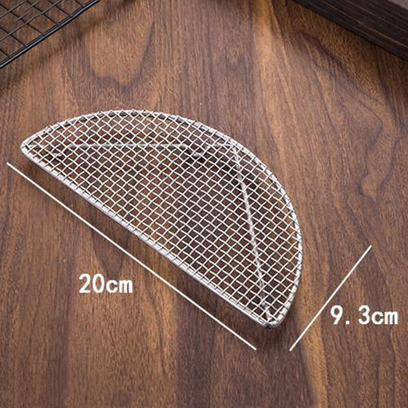 Set mit 4 Edelstahl Metalllöchern BBQ Grill Net Rack Mat Backwerkzeug