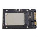 Mini pcie PCI-E mSATA SSD to 2.5" SATA Convertor mSATA-SATA Adapter Card Black