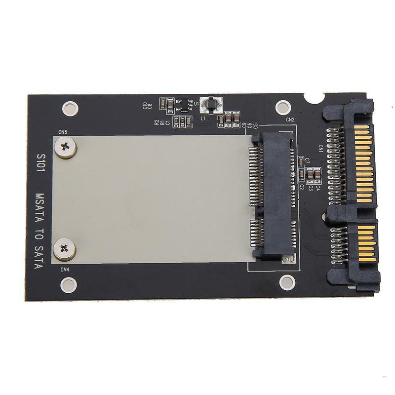 Mini pcie PCI-E mSATA SSD to 2.5" SATA Convertor mSATA-SATA Adapter Card Black