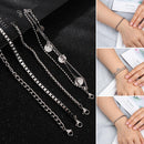 Hip Hop Jewelry Simple Bangle Punk Bracelet Titanium Stainless Steel Wristbands
