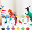 6pcs/set Creative Plastic Hourglasses Sandglass Timer Toys Home Decoration