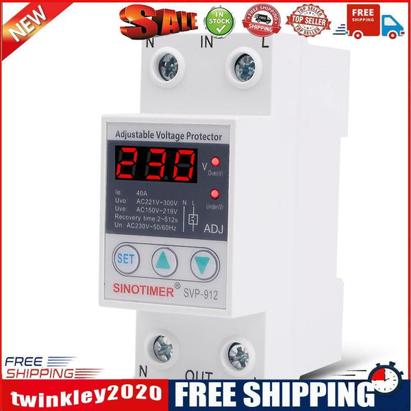 SVP-912 Overvoltage Undervoltage Protective Device Protector Relay (63A)