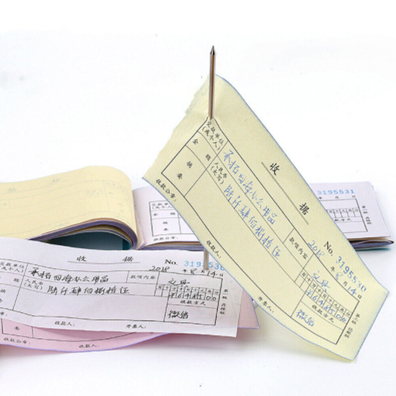 2Pcs Safe Memo Holder Spike Stick Receipt Note Paper Order Office Desk Holders