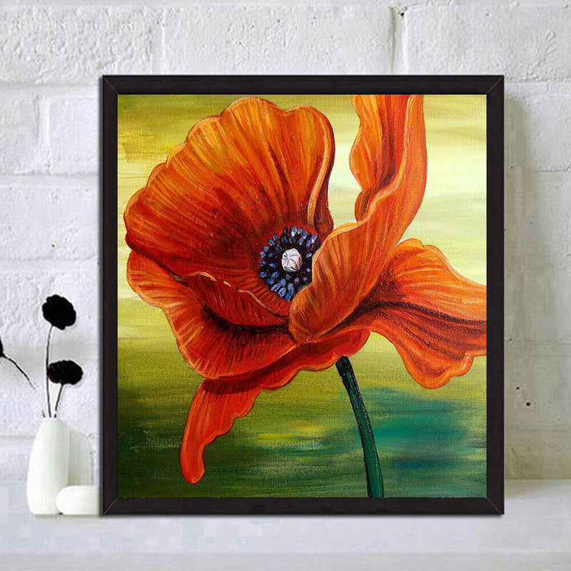 Flower Oil Paint By Numbers DIY Handpainted on Canvas Home Decoration Unframe