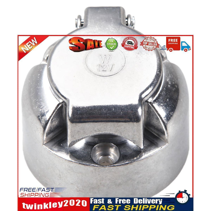 7-Pin Connector Trailer Round Wiring Socket Towbar Towing Car Accrssories Newly