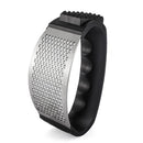 Stainless Steel Manual Garlic Presser Ginger Chopper Kitchen Tool (Black)