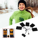 5 in1 USB Thermal Heated Pad Electric Vest Heat Warm Jacket Cloth Body E2V2