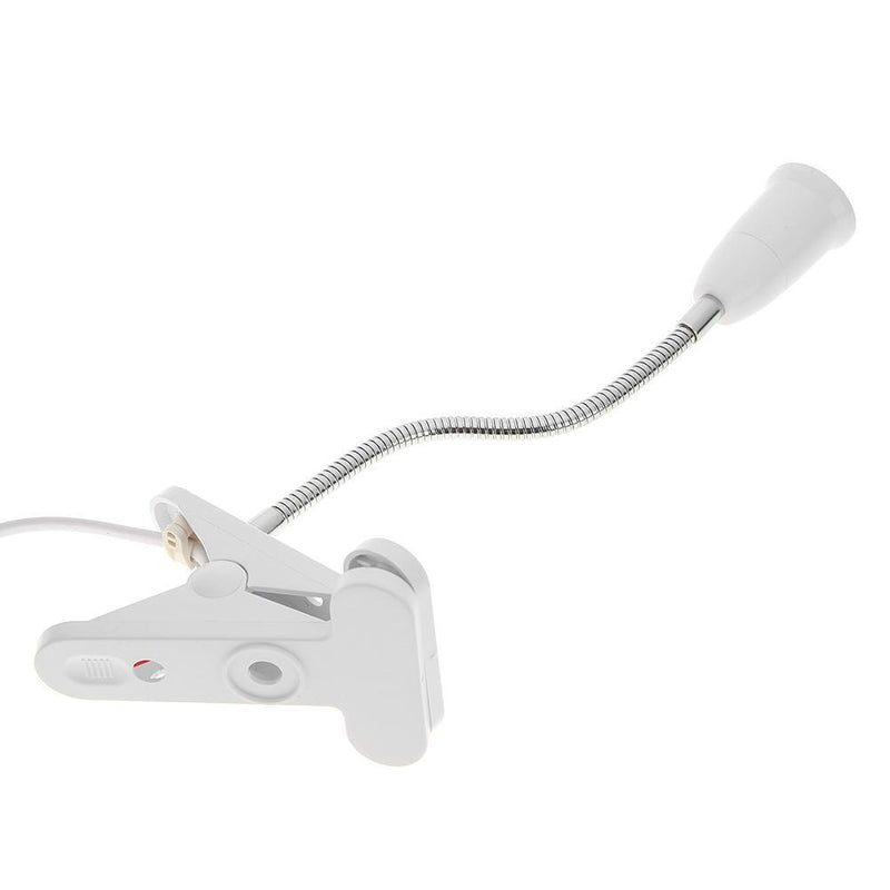 26cm E27 Clamp Lamp Base Desk LED Light Bulb Socket Holder with Switch Wire