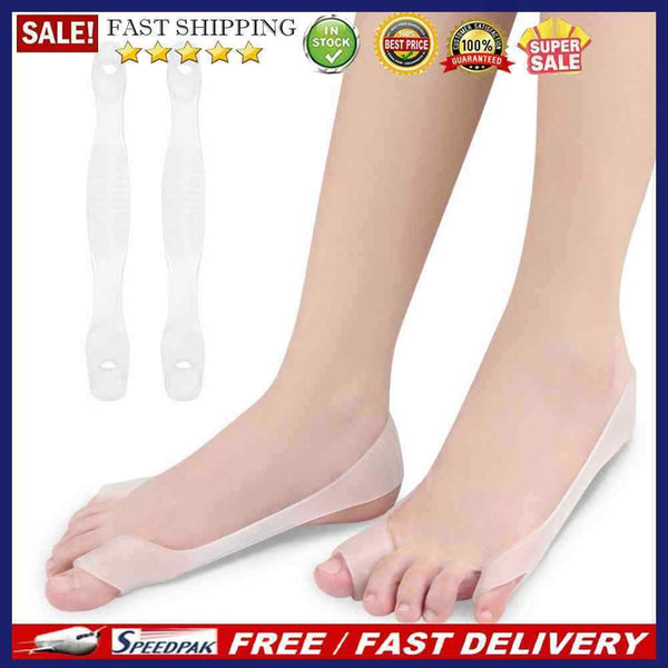 1pair Toe Thumb Orthotics Non-slip Toe Eversion Adjustment Bands Foot Care Tools