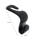 Bling Car Seat Hanger - Vehicle Organizer ABS Rhinestone Hanger for Purse Bags