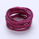 12 Colors 10Pcs/Card 3cm Child Candy Colors Rubber Bands (Burgundy) Newly