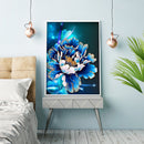 5D Diamond Painting Blue Peony Flower Set Full Round Mosaic Picture Home Decor