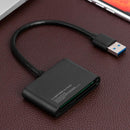 3 in 1 Universal Memory Card+TF Card+CF Card High-Speed USB3.0 Card Reader