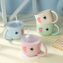Baby Feeding Cup Plastic Toddler Learning Drinking Bottle Children Leakproo