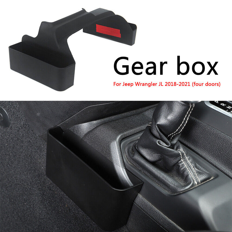 Gear Shift Console Side Organizer Tray for Jeep Wrangler JL 4-Door 18-21