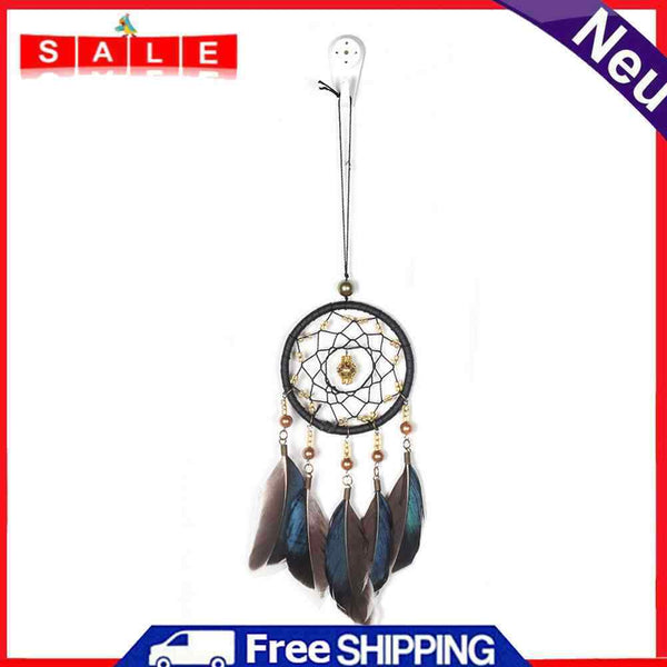 Retro Feather Dream Catcher Handcraft Pendant Car Home Bedroom Mini Decorations