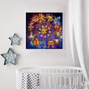 Constellation Oil Paint By Numbers Canvas DIY Hand Painted Picture (B446)