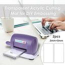 2pcs Clear Acrylic Cutting Mat for Embossing Cutting Die Machine (3mm+5mm) Newly