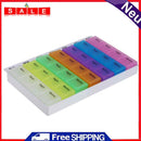 domybest 28 Compartment Pills Storage Box 7 Day Morning Noon at Night Backup Ta