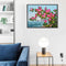 Hand Painted Oil Paint Kill Time Picture Colouring Seaside Camellia Artcrafts