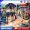 Beautiful Town Frameless DIY Oil Paint by Numbers Kit Hand Painted Artwork